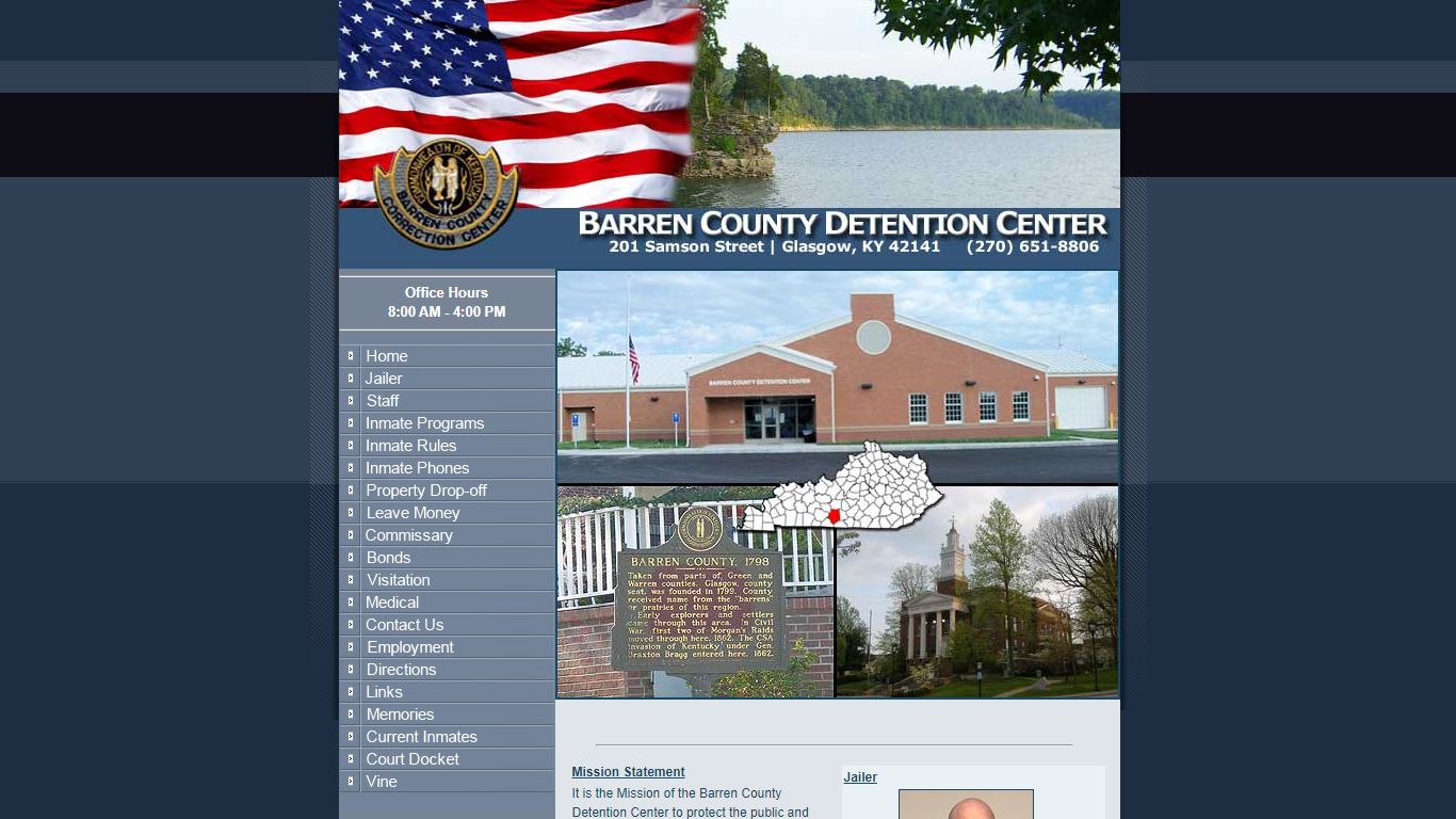 Welcome to the Barren County Corrections Center Website