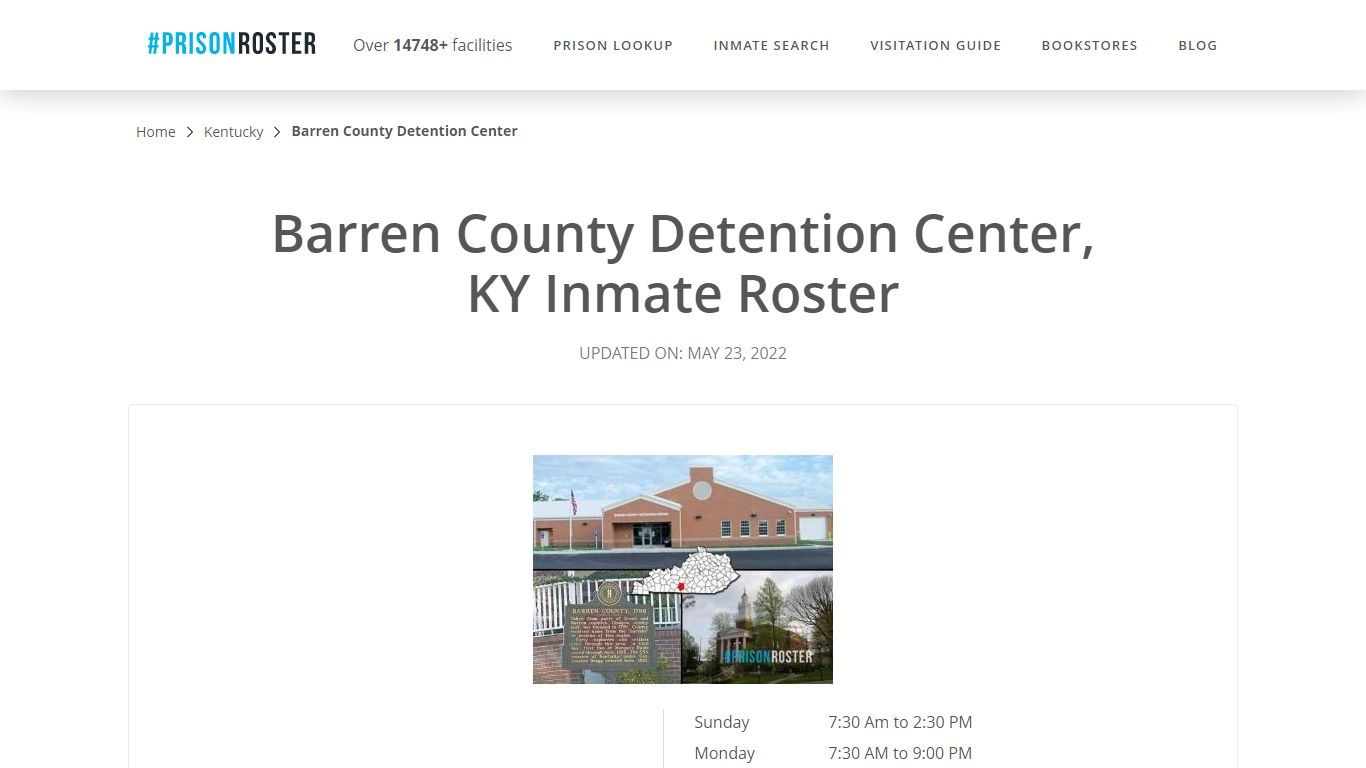 Barren County Detention Center, KY Inmate Roster